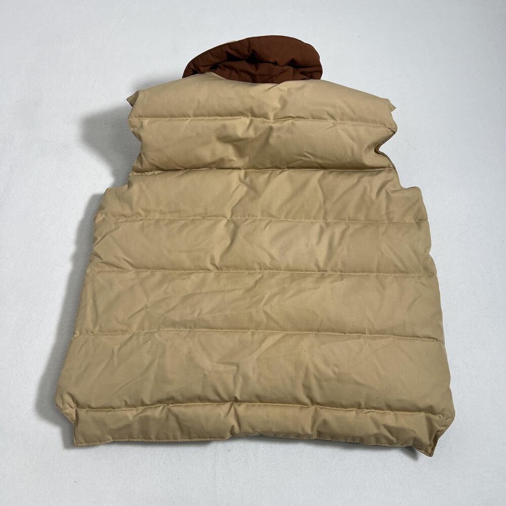 Vintage Sunshine Vest Mens Large Brown Reversible Down Puffer Hiking Outdoor - Picture 5 of 13